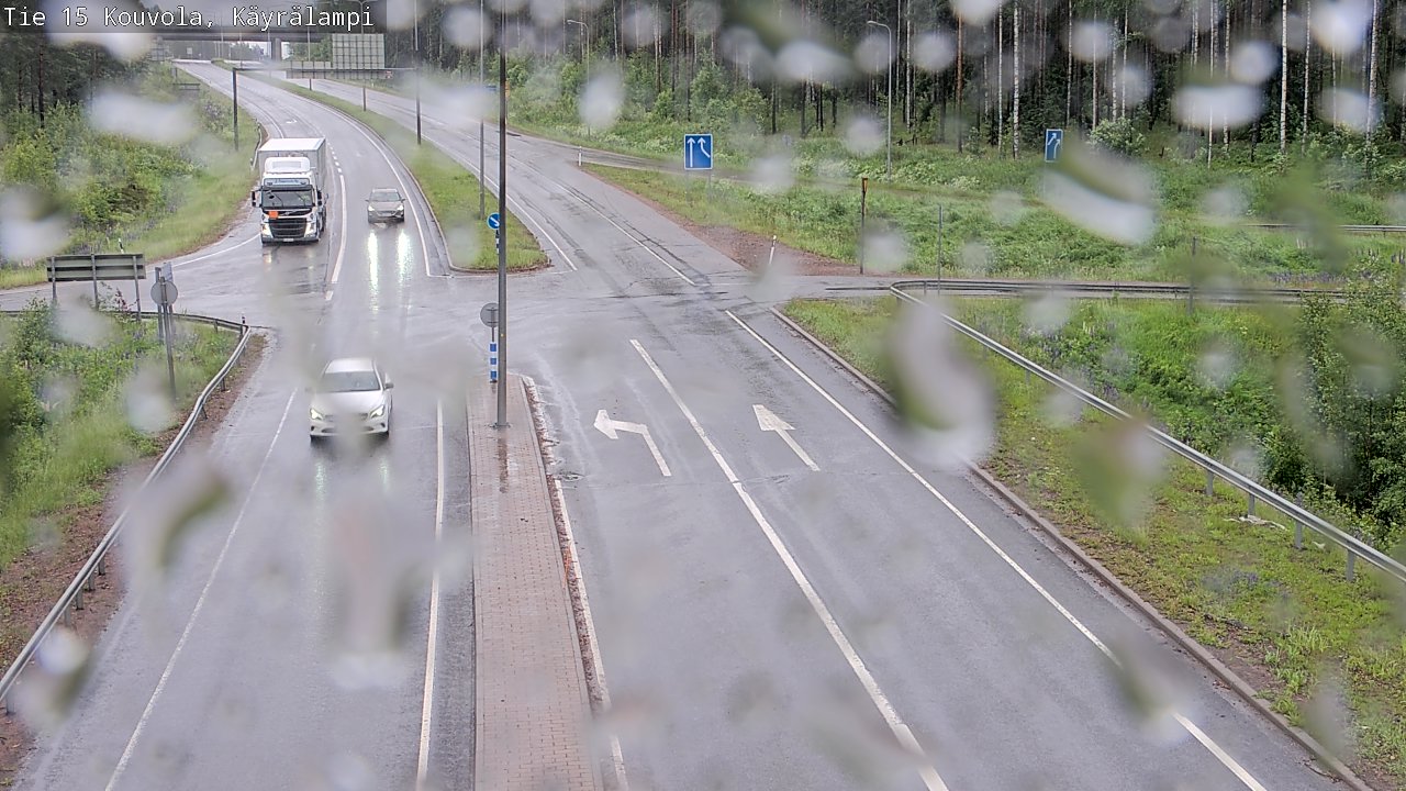 Weather Camera Image Väg 15 Kouvola, Käyrälampi, Kouvola, Kymenlaakso