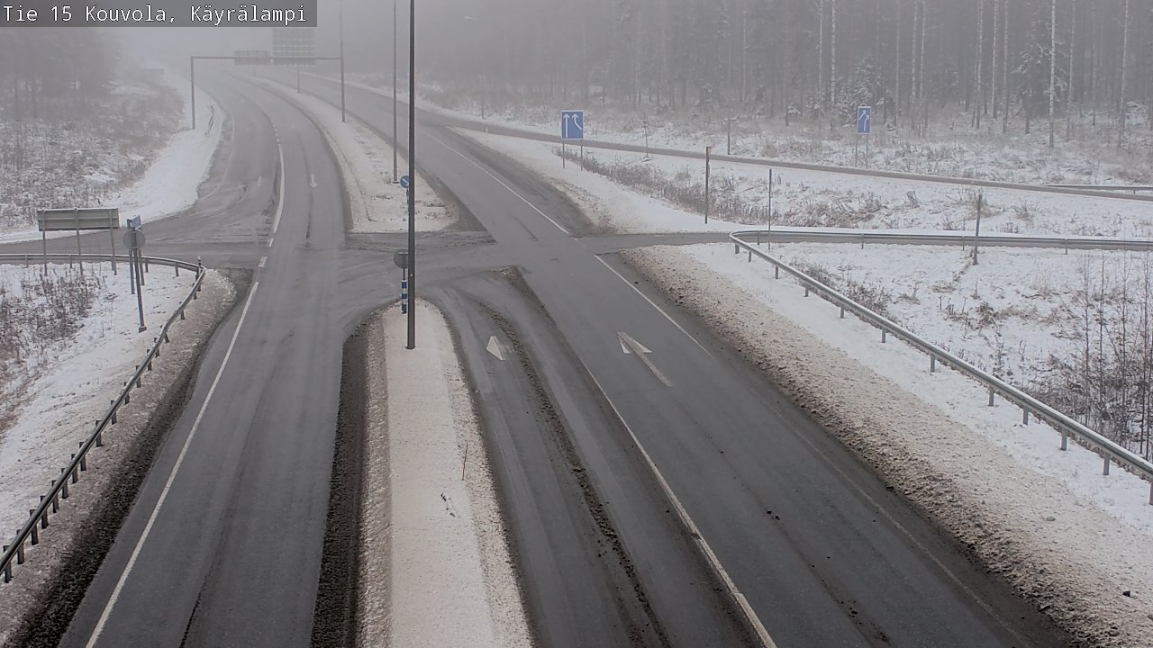 Weather Camera Image Road 15 Kouvola, Käyrälampi, Kouvola, Kymenlaakso