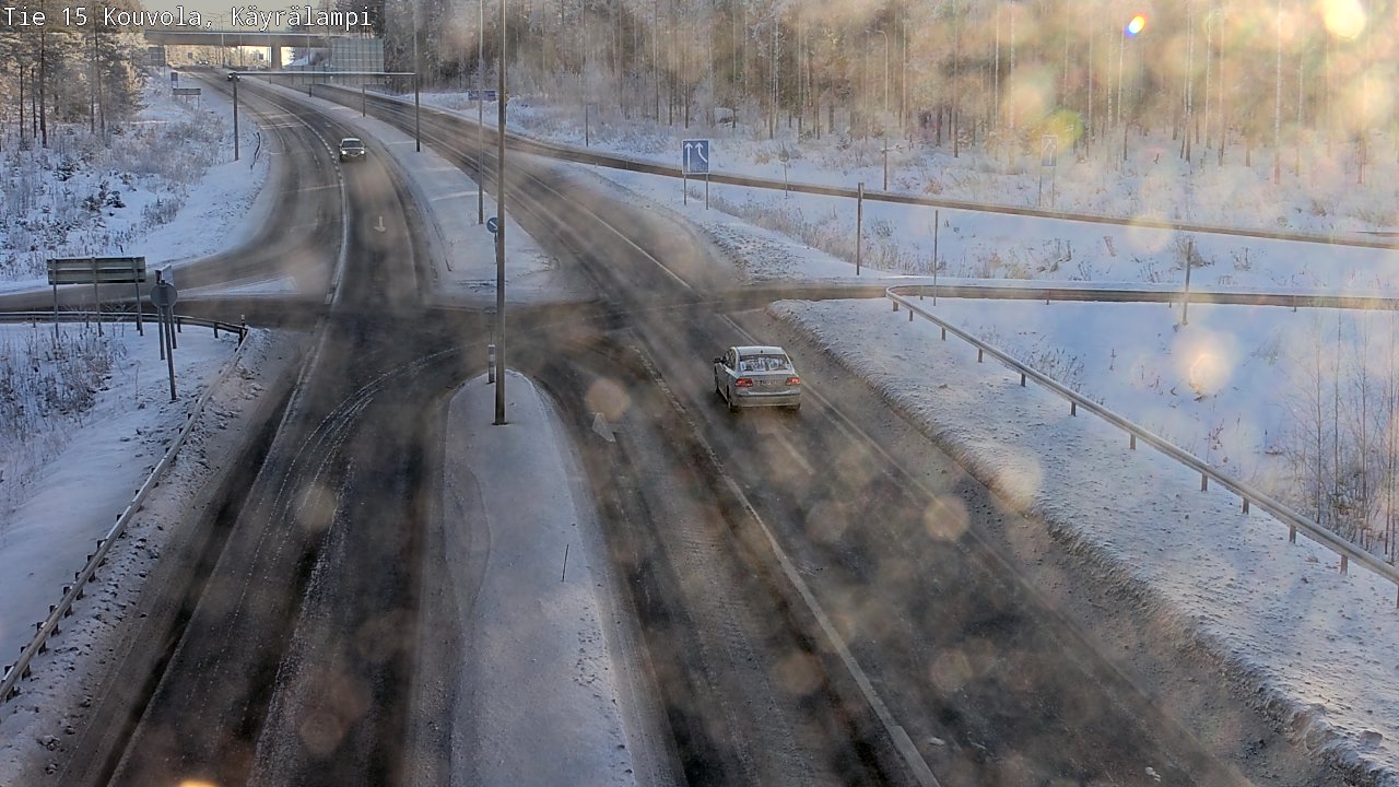 Weather Camera Image Road 15 Kouvola, Käyrälampi, Kouvola, Kymenlaakso