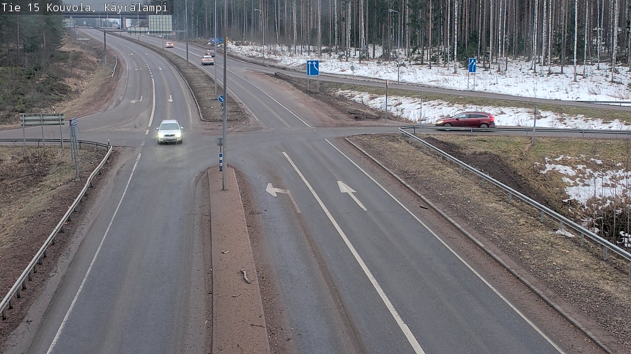 Weather Camera Image Road 15 Kouvola, Käyrälampi, Kouvola, Kymenlaakso