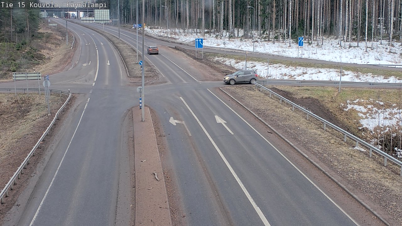 Weather Camera Image Road 15 Kouvola, Käyrälampi, Kouvola, Kymenlaakso