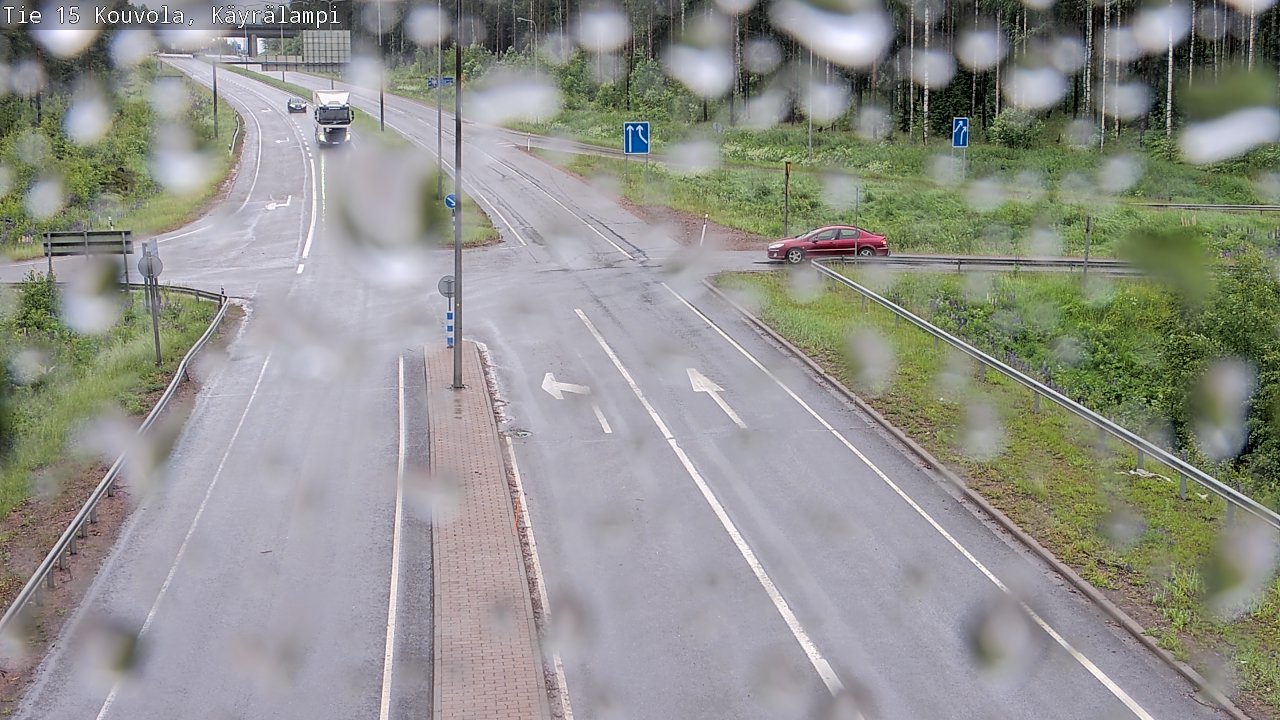 Weather Camera Image Väg 15 Kouvola, Käyrälampi, Kouvola, Kymenlaakso