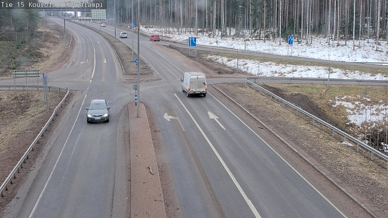 Weather Camera Image Road 15 Kouvola, Käyrälampi, Kouvola, Kymenlaakso