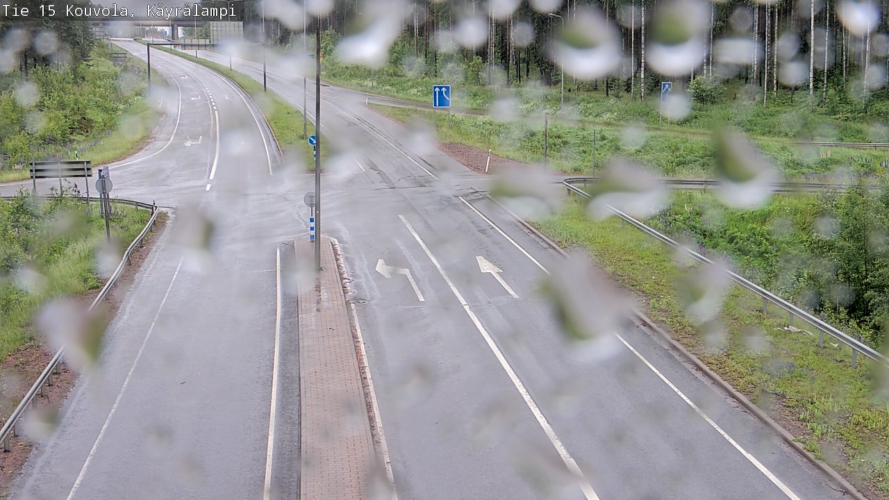 Weather Camera Image Väg 15 Kouvola, Käyrälampi, Kouvola, Kymenlaakso