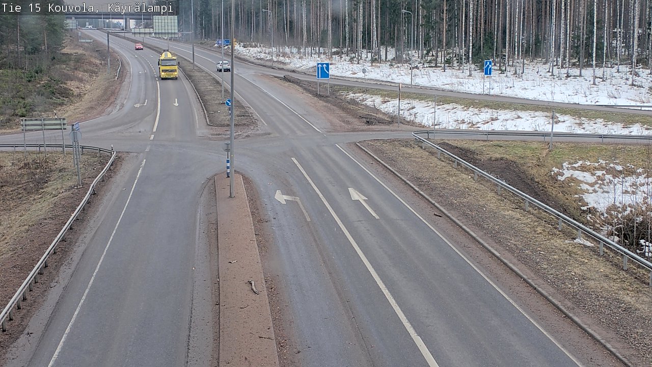 Weather Camera Image Väg 15 Kouvola, Käyrälampi, Kouvola, Kymenlaakso