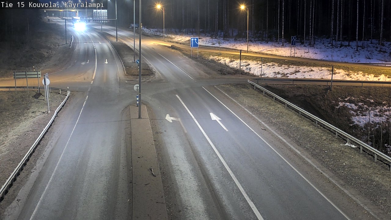 Weather Camera Image Väg 15 Kouvola, Käyrälampi, Kouvola, Kymenlaakso