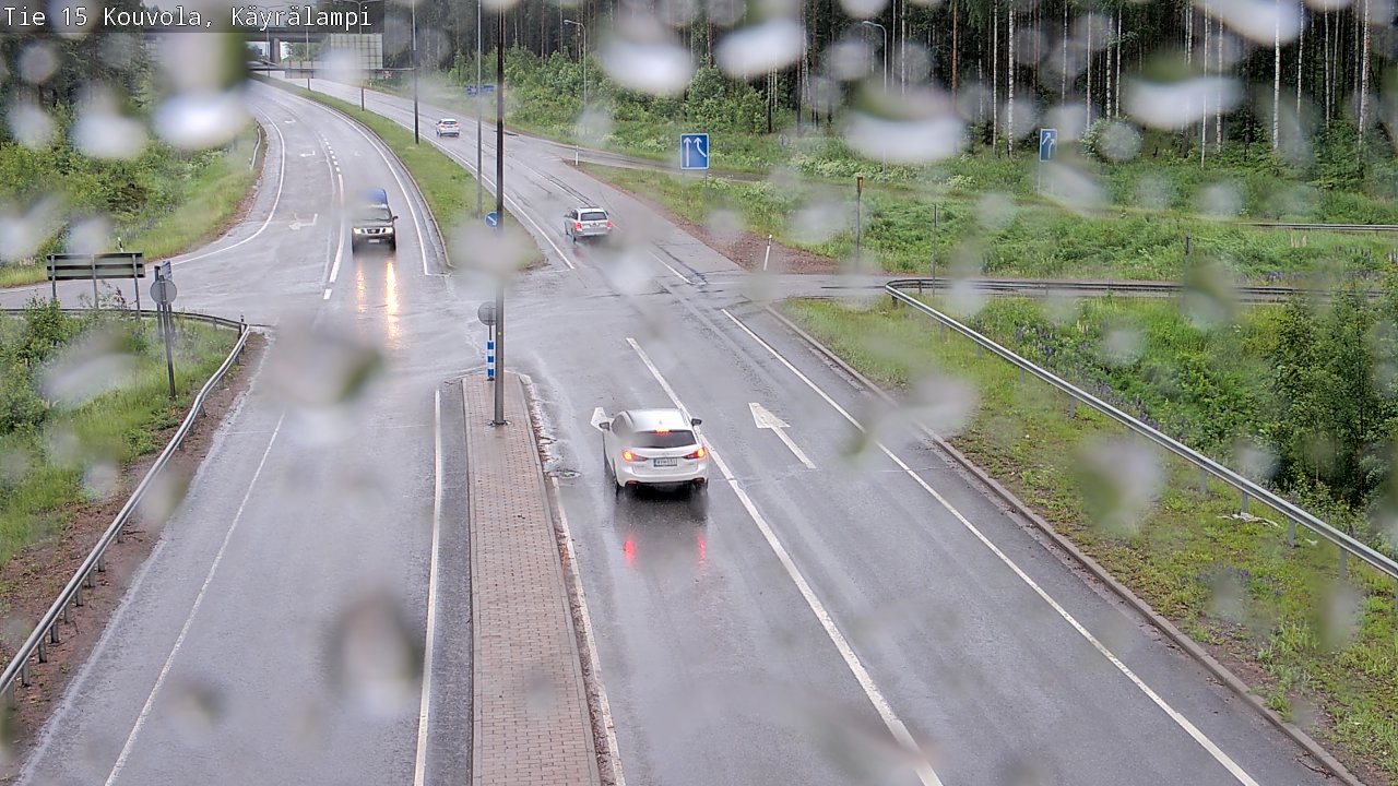 Weather Camera Image Väg 15 Kouvola, Käyrälampi, Kouvola, Kymenlaakso