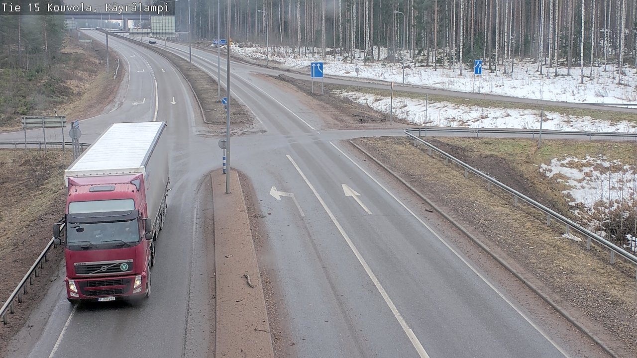 Weather Camera Image Väg 15 Kouvola, Käyrälampi, Kouvola, Kymenlaakso