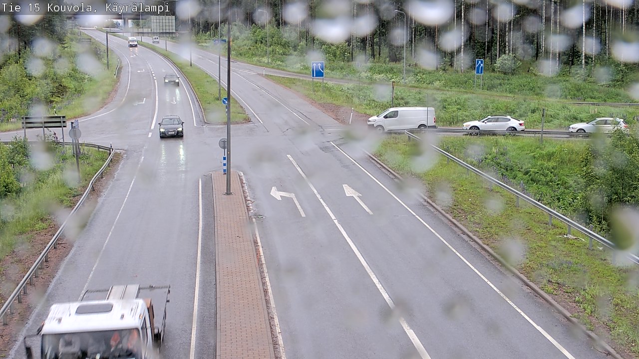 Weather Camera Image Road 15 Kouvola, Käyrälampi, Kouvola, Kymenlaakso