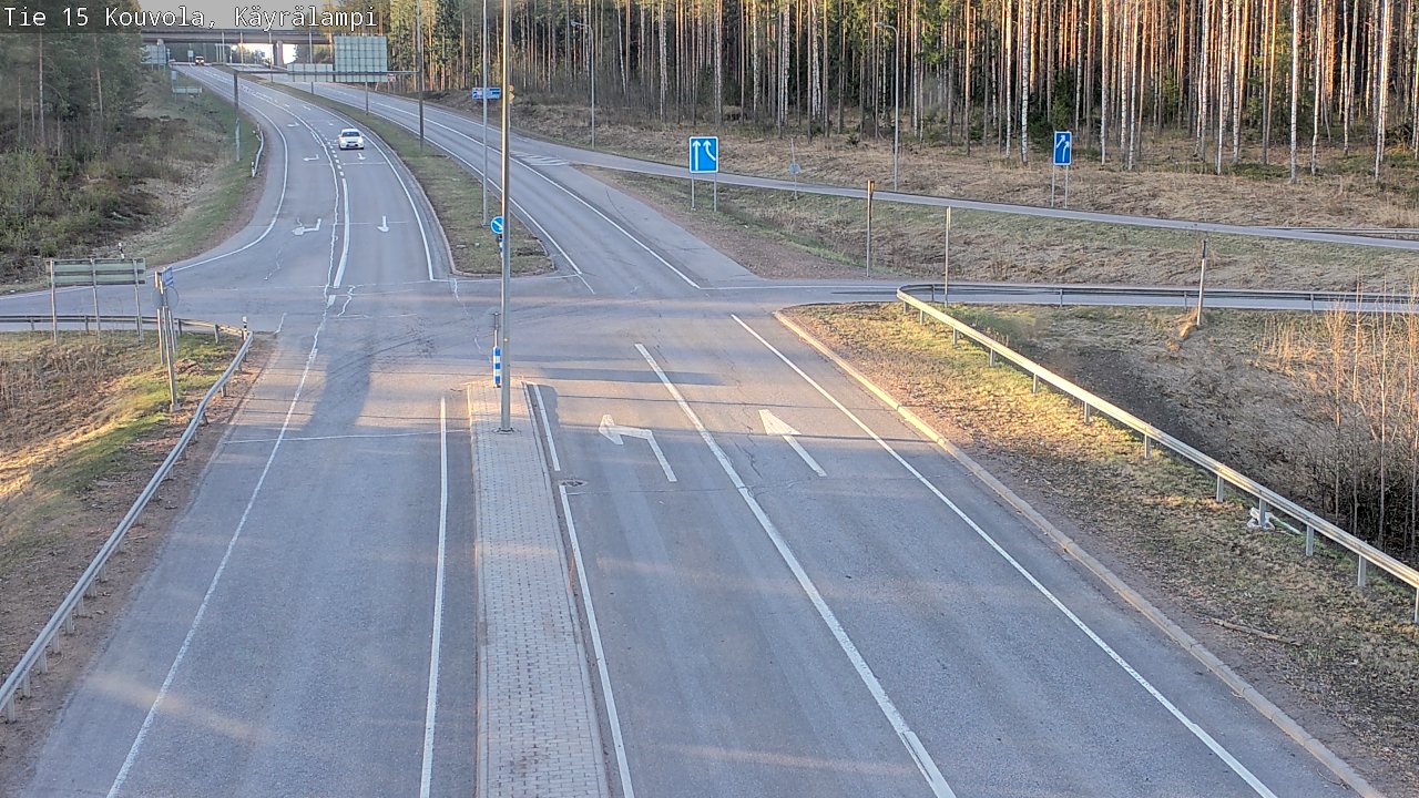 Weather Camera Image Väg 15 Kouvola, Käyrälampi, Kouvola, Kymenlaakso