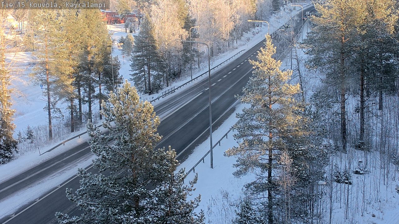 Weather Camera Image Road 15 Kouvola, Käyrälampi, Kouvola, Kymenlaakso