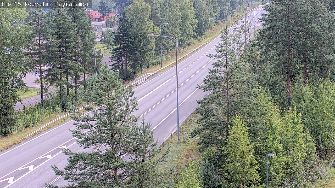 Weather Camera Image Road 15 Kouvola, Käyrälampi, Kouvola, Kymenlaakso
