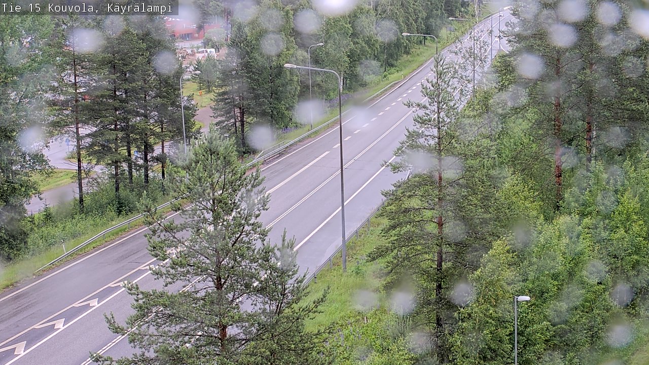 Weather Camera Image Väg 15 Kouvola, Käyrälampi, Kouvola, Kymenlaakso