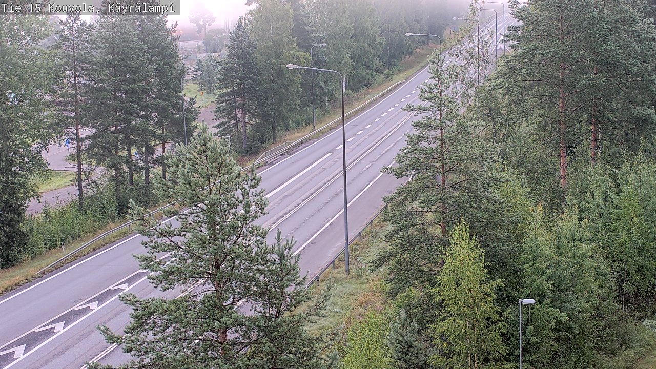 Weather Camera Image Road 15 Kouvola, Käyrälampi, Kouvola, Kymenlaakso