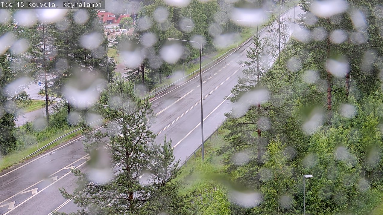 Weather Camera Image Road 15 Kouvola, Käyrälampi, Kouvola, Kymenlaakso