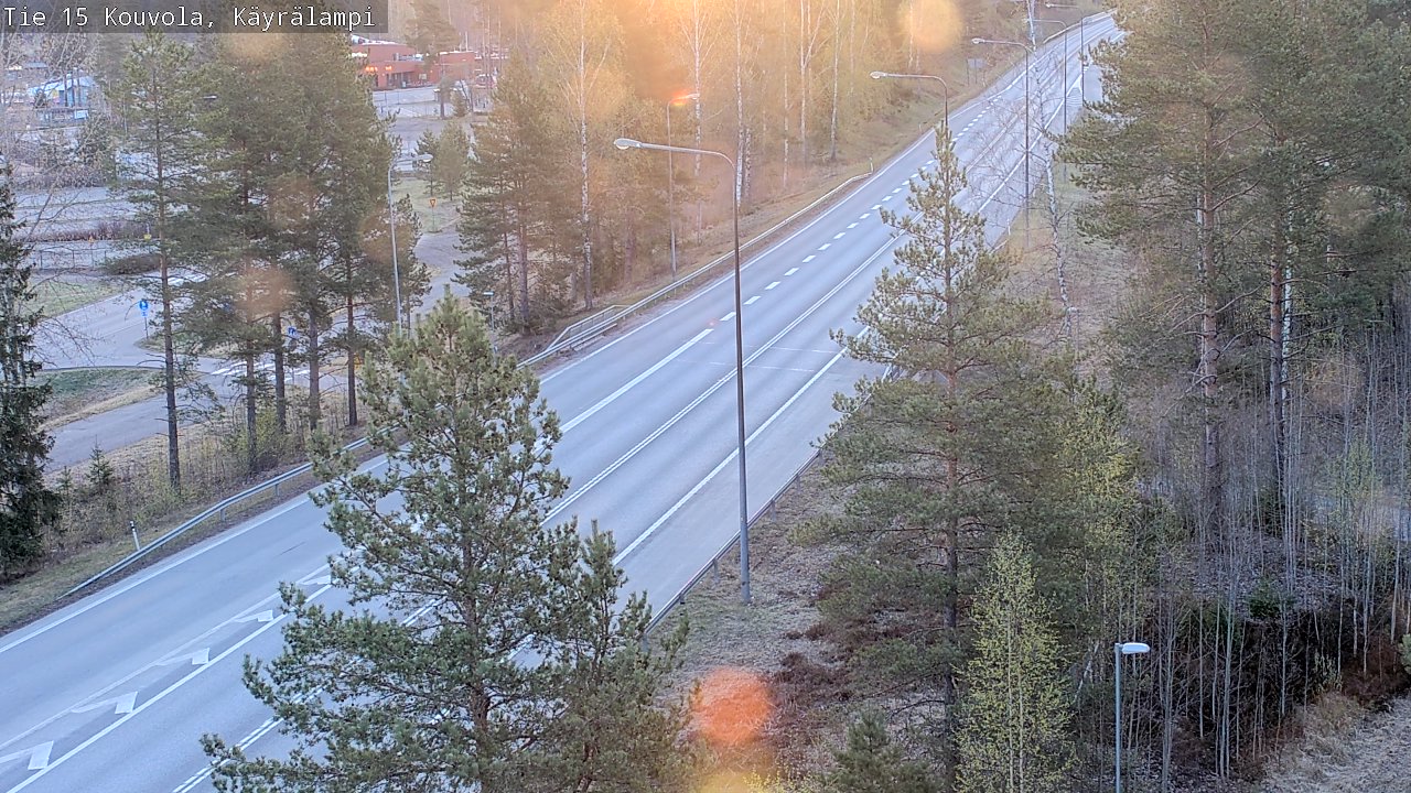 Weather Camera Image Road 15 Kouvola, Käyrälampi, Kouvola, Kymenlaakso