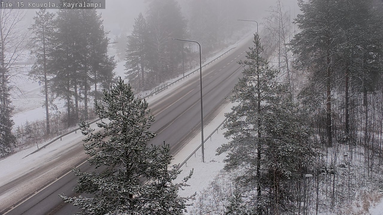 Weather Camera Image Road 15 Kouvola, Käyrälampi, Kouvola, Kymenlaakso