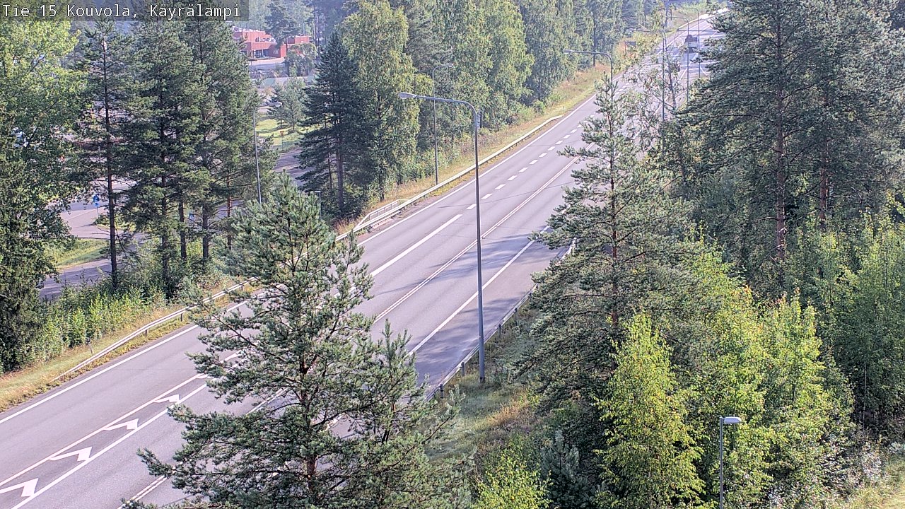 Weather Camera Image Road 15 Kouvola, Käyrälampi, Kouvola, Kymenlaakso