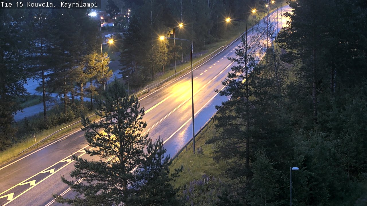 Weather Camera Image Väg 15 Kouvola, Käyrälampi, Kouvola, Kymenlaakso