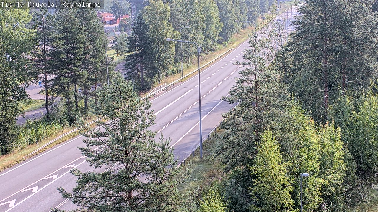 Weather Camera Image Road 15 Kouvola, Käyrälampi, Kouvola, Kymenlaakso