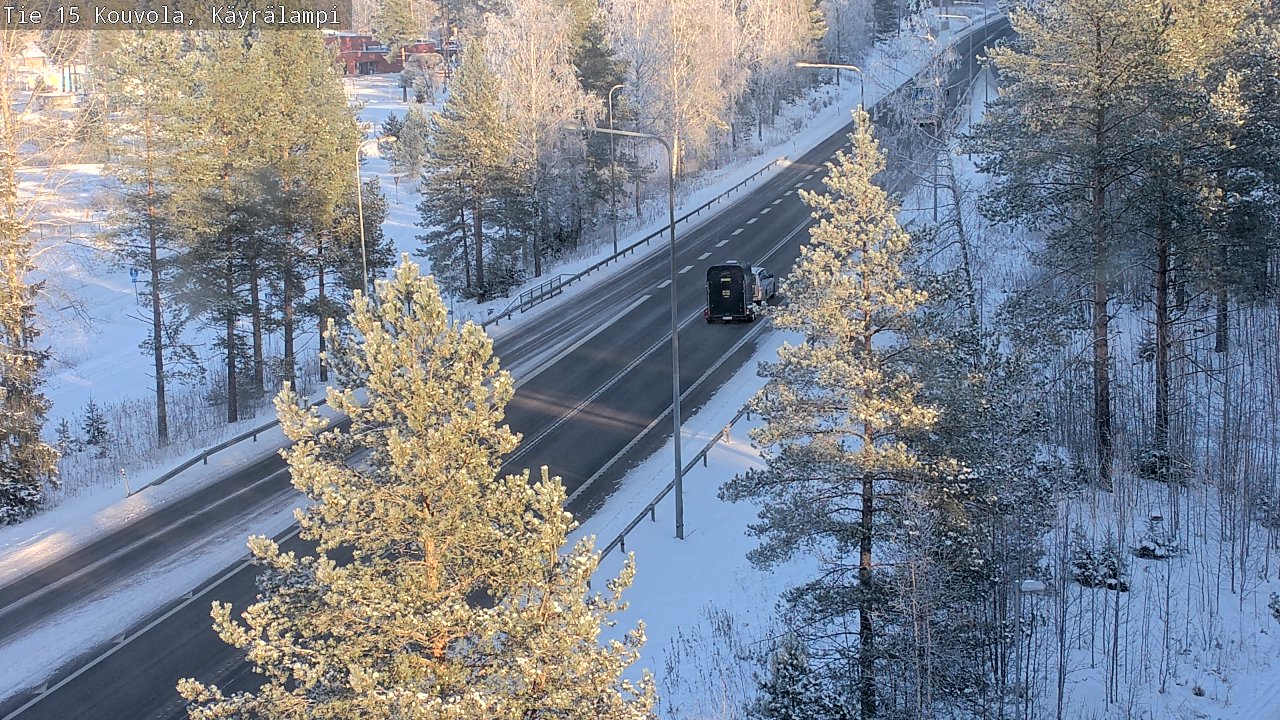 Weather Camera Image Road 15 Kouvola, Käyrälampi, Kouvola, Kymenlaakso
