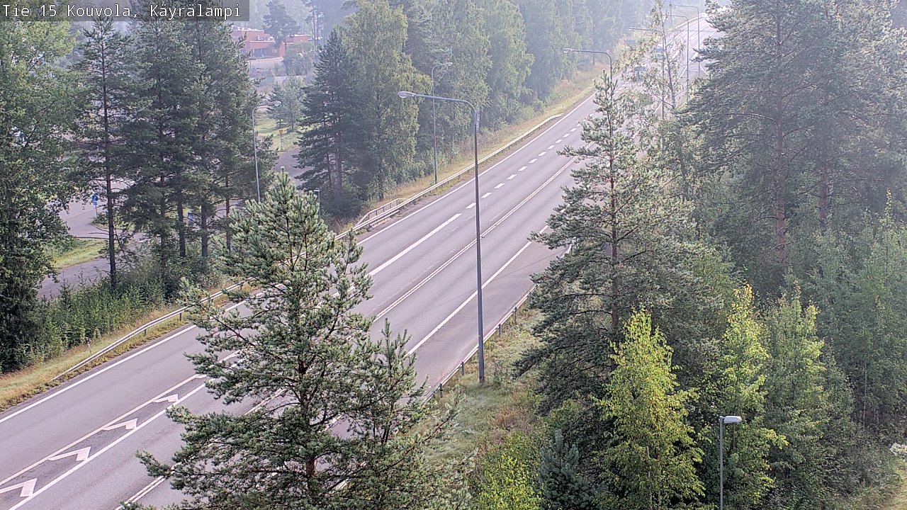 Weather Camera Image Road 15 Kouvola, Käyrälampi, Kouvola, Kymenlaakso