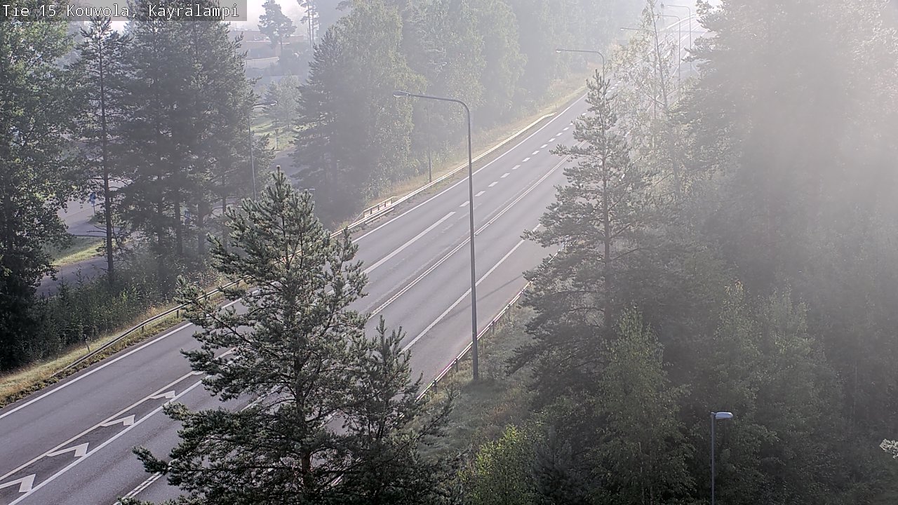 Weather Camera Image Road 15 Kouvola, Käyrälampi, Kouvola, Kymenlaakso