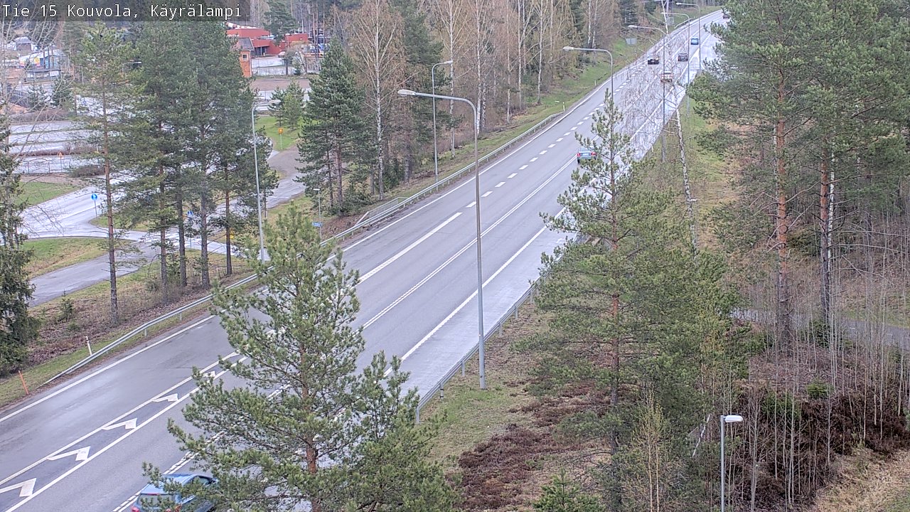 Weather Camera Image Väg 15 Kouvola, Käyrälampi, Kouvola, Kymenlaakso