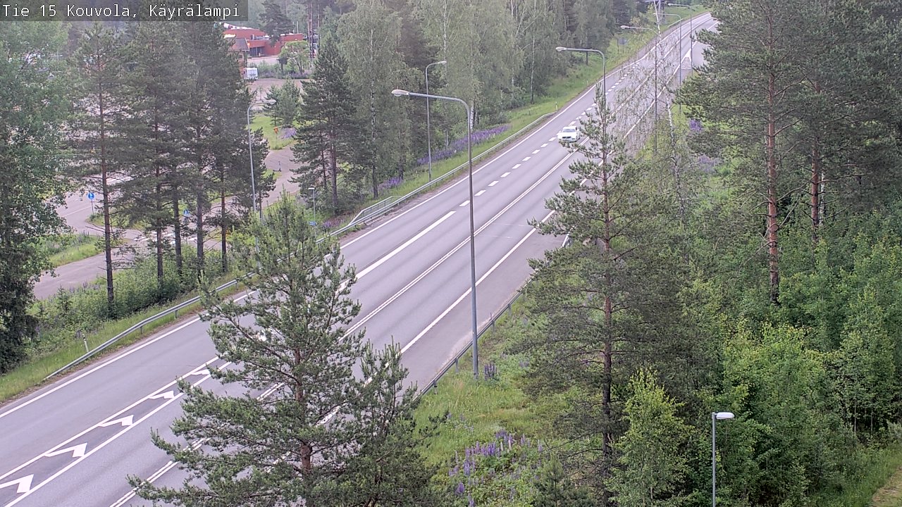 Weather Camera Image Road 15 Kouvola, Käyrälampi, Kouvola, Kymenlaakso