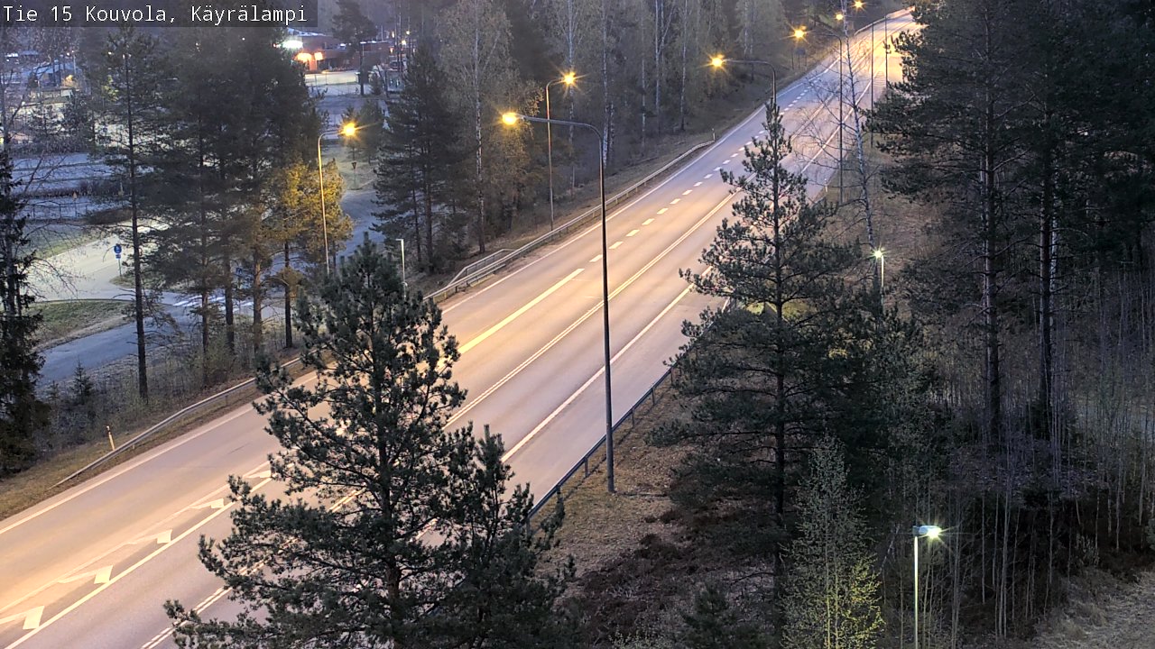 Weather Camera Image Road 15 Kouvola, Käyrälampi, Kouvola, Kymenlaakso
