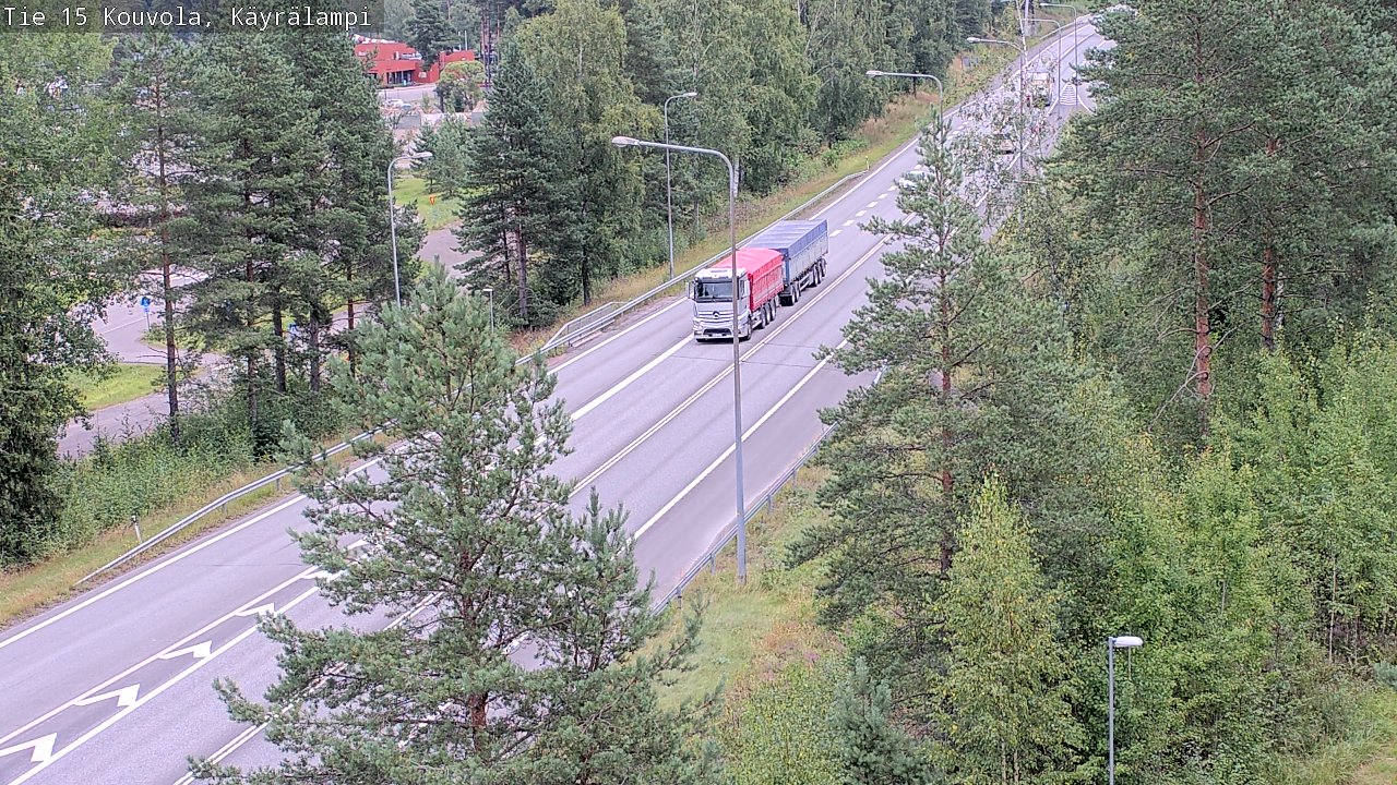 Weather Camera Image Road 15 Kouvola, Käyrälampi, Kouvola, Kymenlaakso