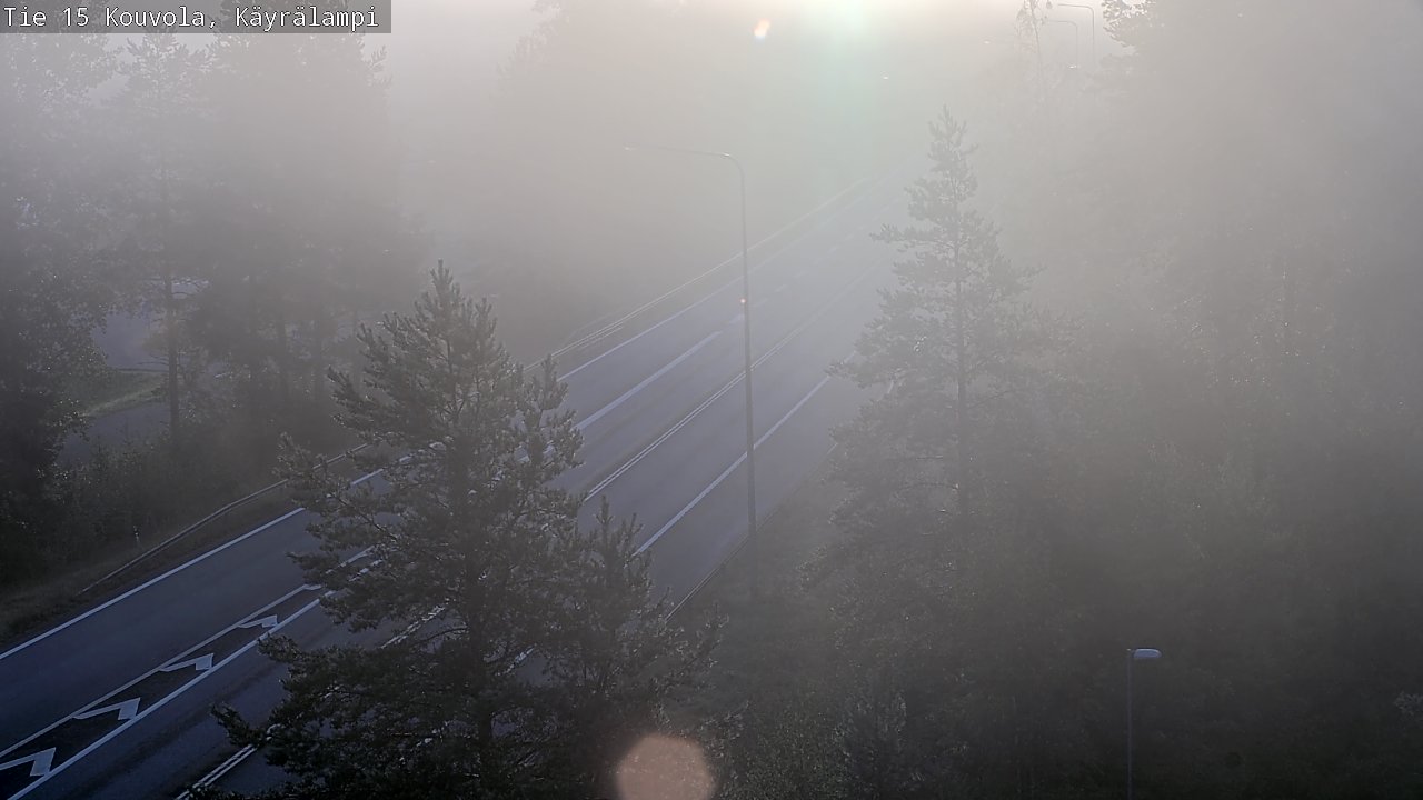 Weather Camera Image Road 15 Kouvola, Käyrälampi, Kouvola, Kymenlaakso