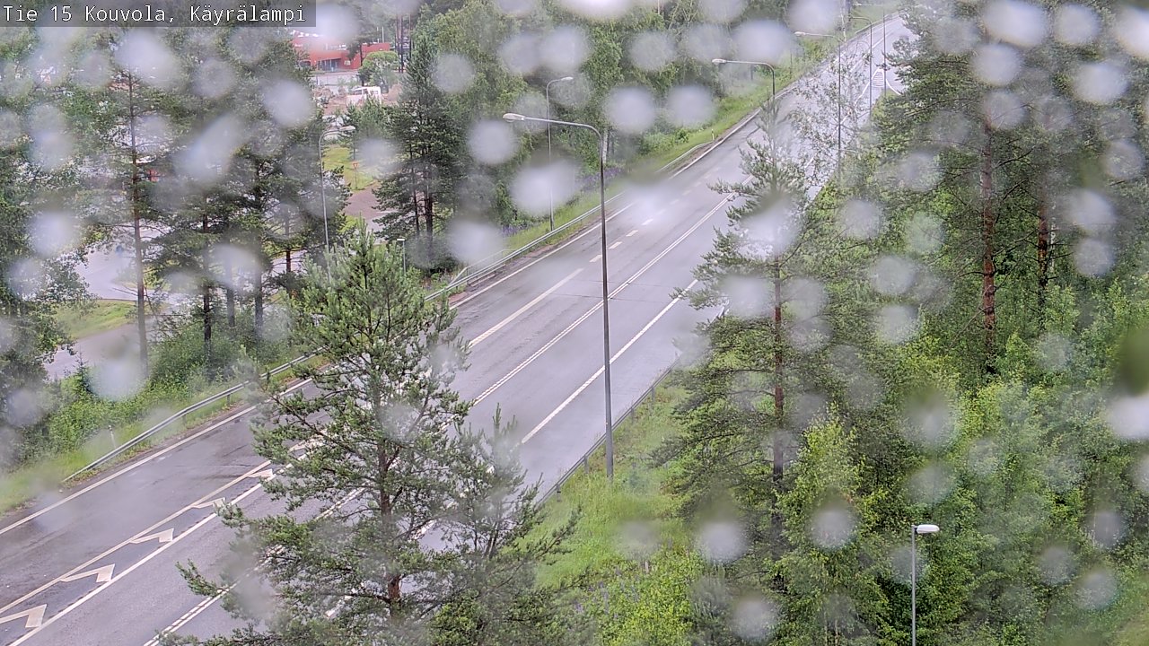 Weather Camera Image Väg 15 Kouvola, Käyrälampi, Kouvola, Kymenlaakso