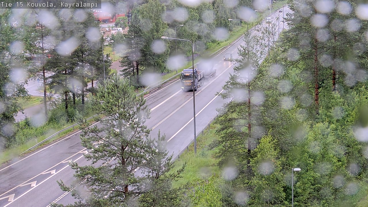 Weather Camera Image Väg 15 Kouvola, Käyrälampi, Kouvola, Kymenlaakso