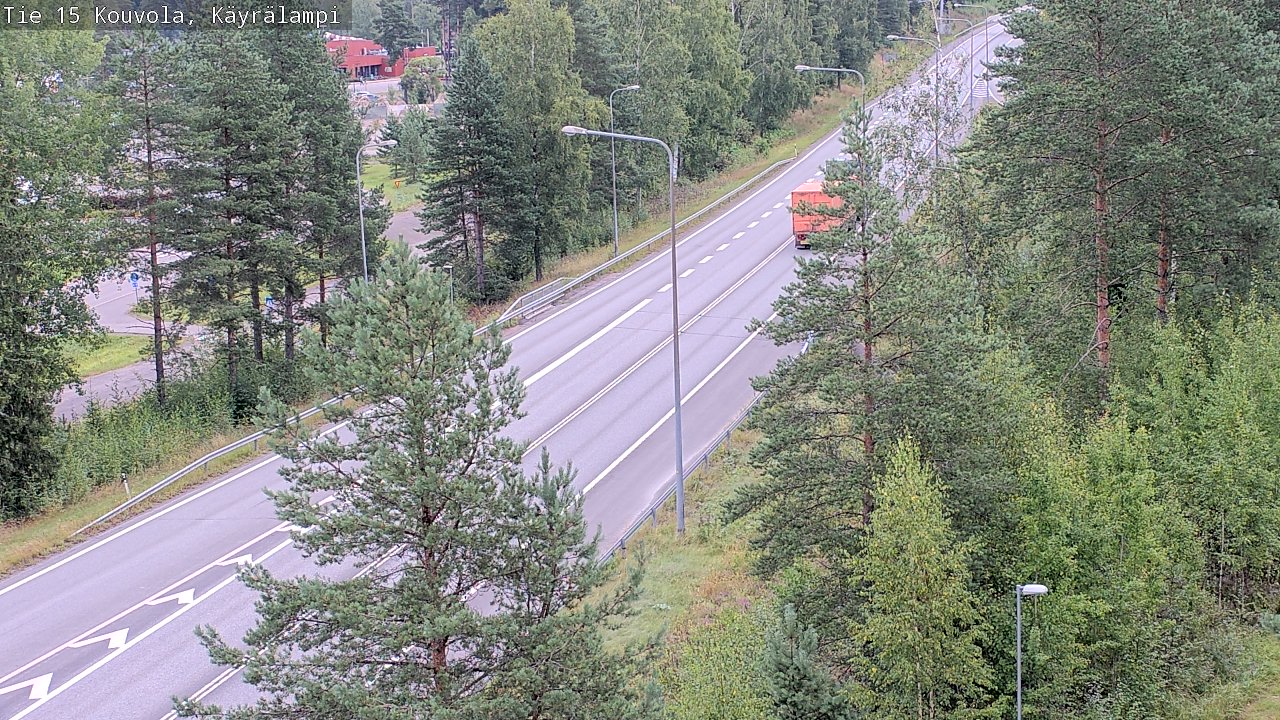Weather Camera Image Road 15 Kouvola, Käyrälampi, Kouvola, Kymenlaakso