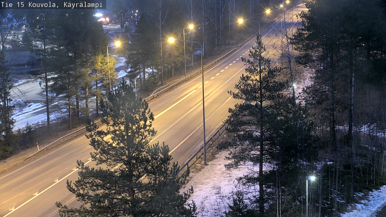 Weather Camera Image Road 15 Kouvola, Käyrälampi, Kouvola, Kymenlaakso