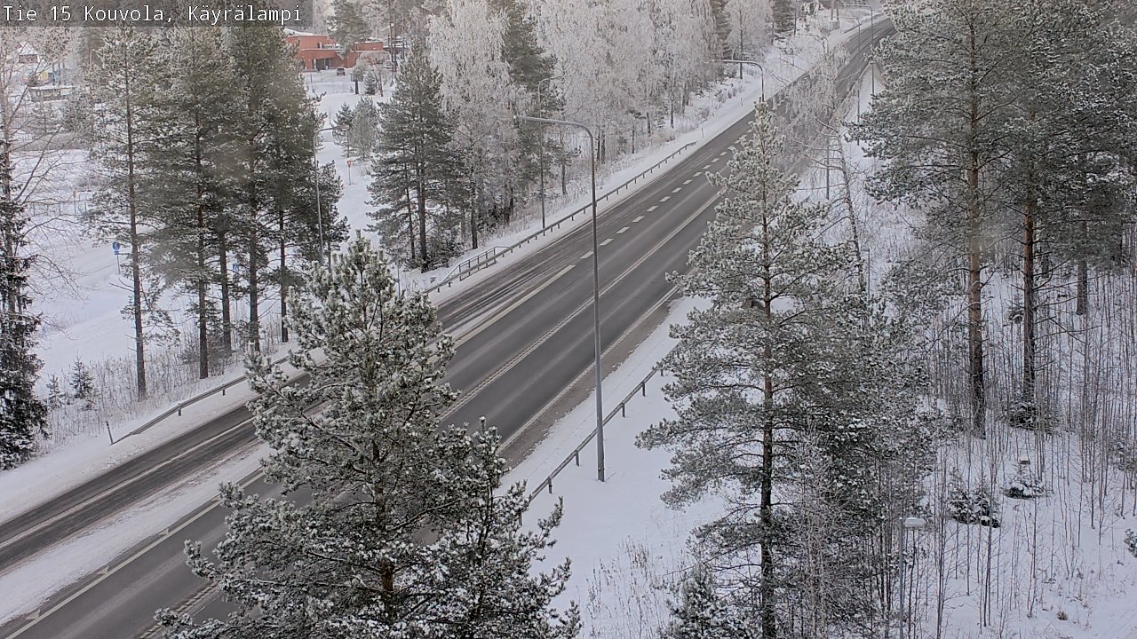 Weather Camera Image Road 15 Kouvola, Käyrälampi, Kouvola, Kymenlaakso