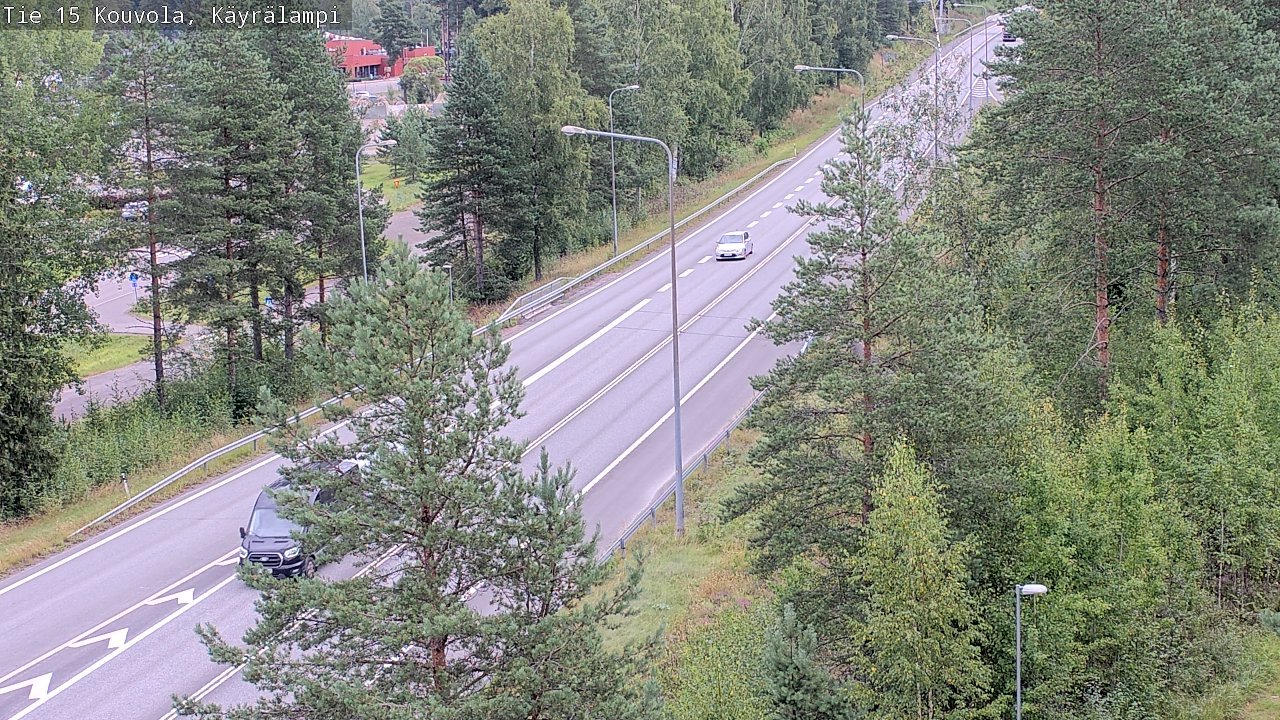 Weather Camera Image Road 15 Kouvola, Käyrälampi, Kouvola, Kymenlaakso