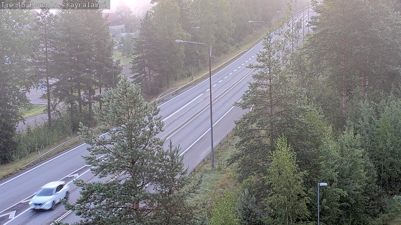 Weather Camera Image Road 15 Kouvola, Käyrälampi, Kouvola, Kymenlaakso
