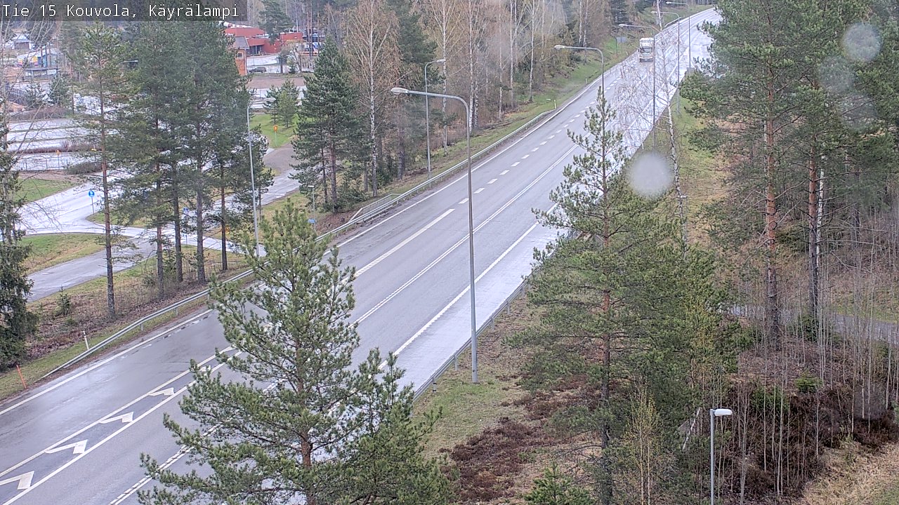 Weather Camera Image Road 15 Kouvola, Käyrälampi, Kouvola, Kymenlaakso