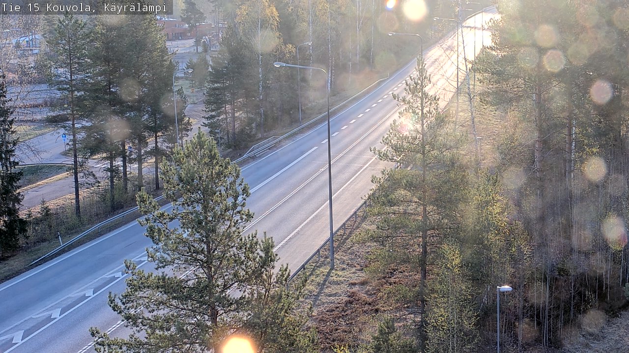 Weather Camera Image Road 15 Kouvola, Käyrälampi, Kouvola, Kymenlaakso