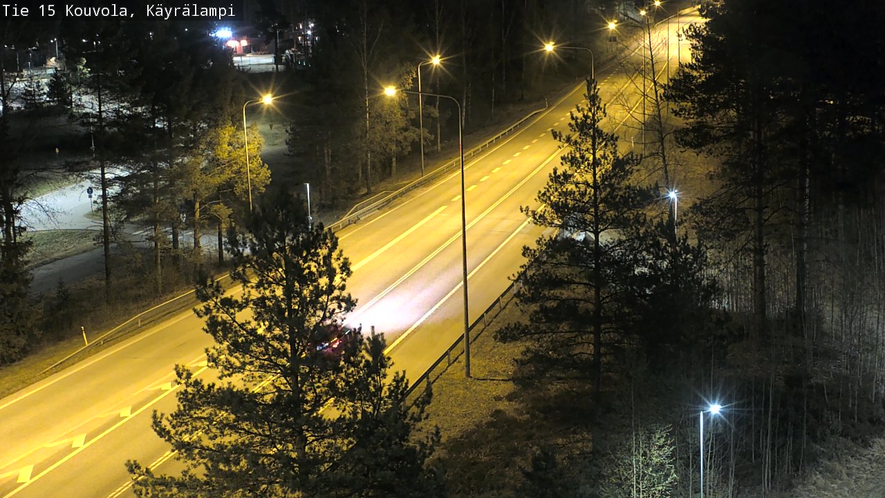 Weather Camera Image Road 15 Kouvola, Käyrälampi, Kouvola, Kymenlaakso