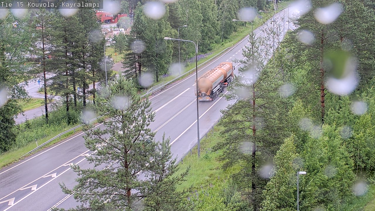 Weather Camera Image Road 15 Kouvola, Käyrälampi, Kouvola, Kymenlaakso