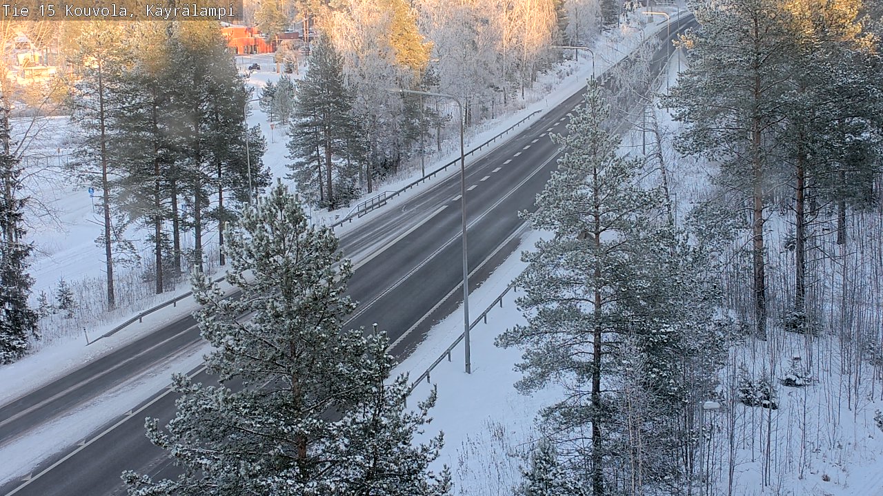 Weather Camera Image Väg 15 Kouvola, Käyrälampi, Kouvola, Kymenlaakso