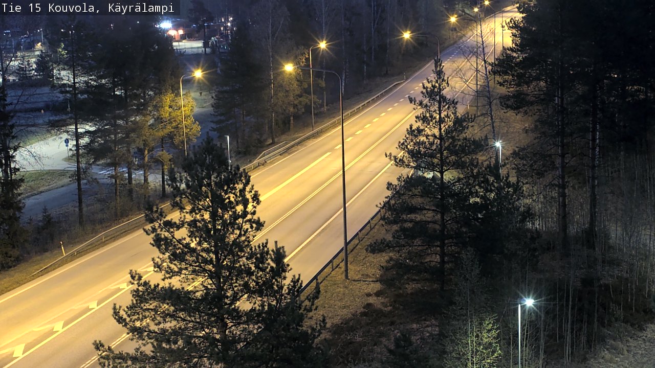 Weather Camera Image Road 15 Kouvola, Käyrälampi, Kouvola, Kymenlaakso