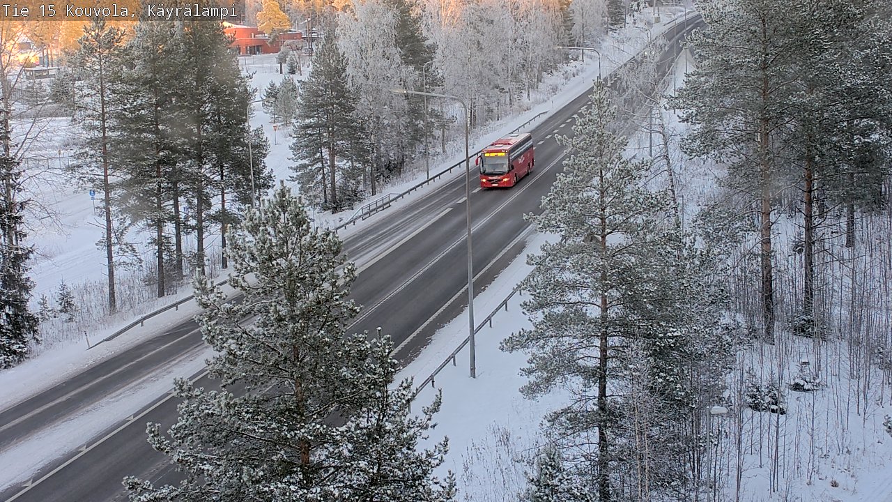 Weather Camera Image Väg 15 Kouvola, Käyrälampi, Kouvola, Kymenlaakso