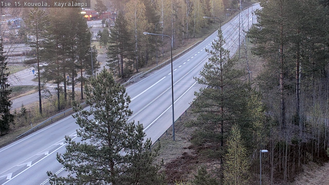 Weather Camera Image Road 15 Kouvola, Käyrälampi, Kouvola, Kymenlaakso