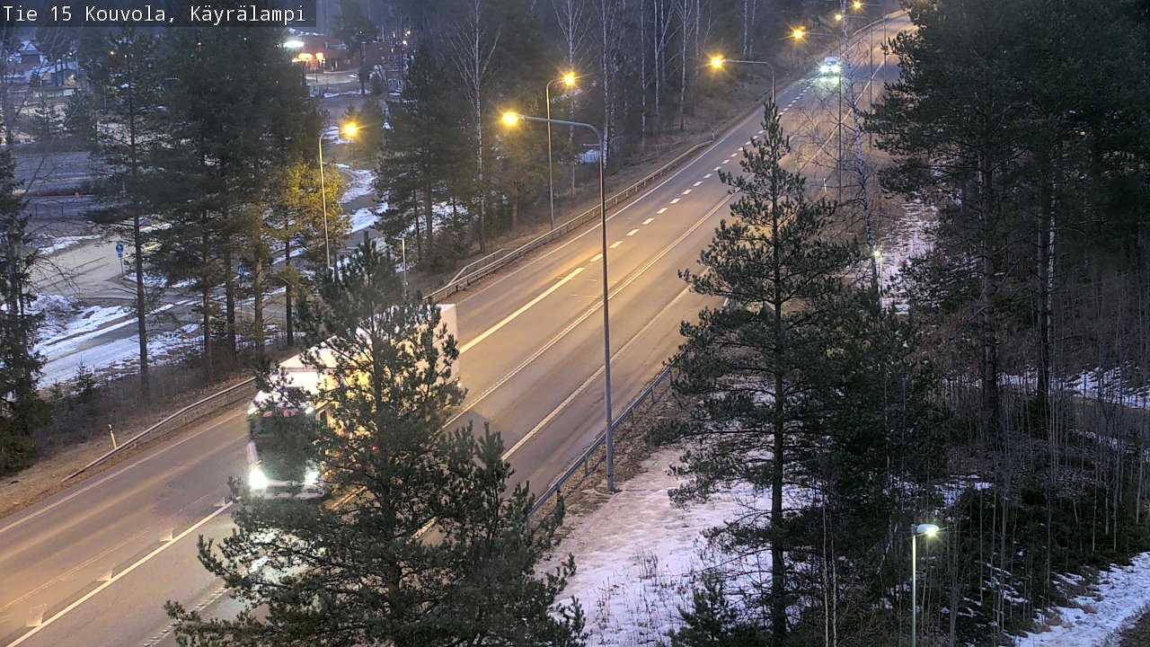 Weather Camera Image Road 15 Kouvola, Käyrälampi, Kouvola, Kymenlaakso