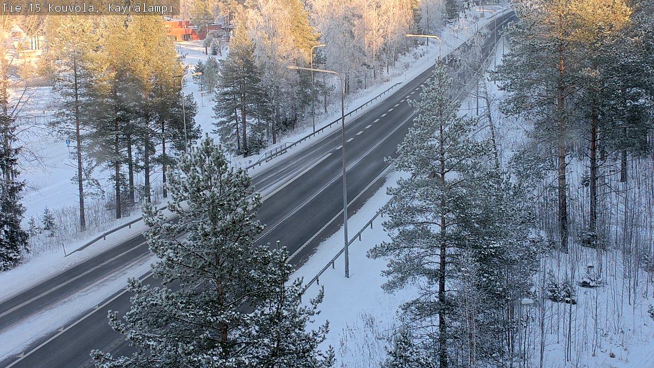 Weather Camera Image Väg 15 Kouvola, Käyrälampi, Kouvola, Kymenlaakso