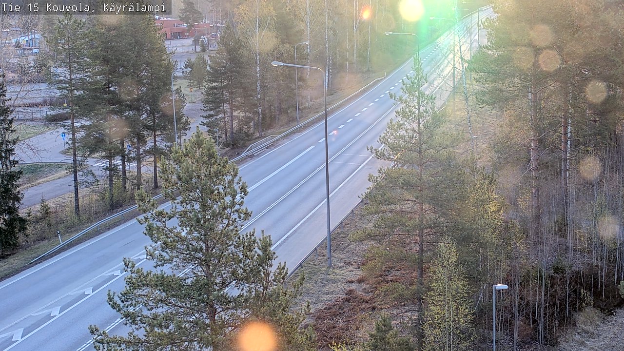 Weather Camera Image Road 15 Kouvola, Käyrälampi, Kouvola, Kymenlaakso
